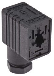 Złącze zaworu elektromagnetycznego B 2P+E 250 V Żeński dławnica M16 Wkręcane Hirschmann