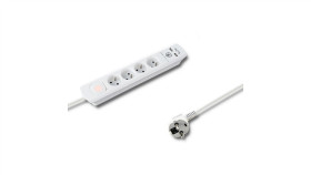 Listwa Antyprzepięciowa Quickswitch 4Gniazda 2Xusb 1,4M 50266