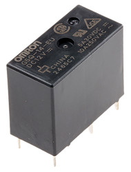 Przekaźnik mocy 12V dc SPDT Omron 400mW, montaż PCB 360Ω Otwór przezierny