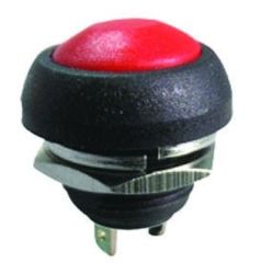 PRZYCISK PBS-33BR MONOSTABILNY ZWIERNY OKRĄGŁY 3A/250V CZERWONY PRZEL548