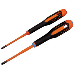 Bahco BE-9890SL Insulated ERGO&#x2122; SLIM Combi Screwdriver Twin Pack