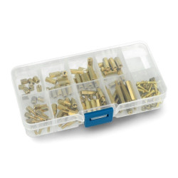 Zestaw śrubek i podkładek dystansowych M2,5 E50 - 120 elementów