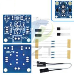 MIGAJĄCE DIODY LED PRZERZUTNIK FLIP-FLOP 3-12VDC - ZESTAW DO SAMODZIELNEGO MONTAŻU (KIT-FLASH-V2)