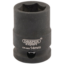 Draper Expert 06874 Expert 14mm 3/8&quot; Square Drive Hi-Torq&#xAE; 6 Point Impact Socket