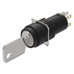 Element wykonawczy przycisku, Siłownik, do uzytku z: Urządzenia przełączające, Czarny, pozycje: 2, 18, Utrzymane