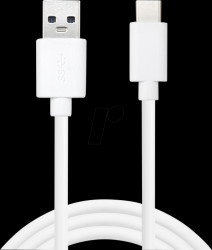 136-14 Sync and charging cable, USB-C > USB-A, 2 m