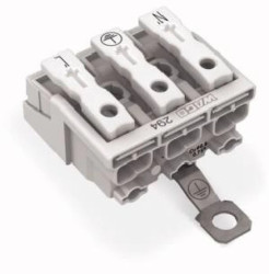 Złączka zasilająca 3-biegunowa bez stopek ze stykiem PE 294-4423 /500szt./