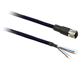 Przewód czujnik-siłownik ze złączem Złącze M12 liczba rdzeni 3 długość 2m Rodzaj A Żeńskie Złącze B Złącze M12