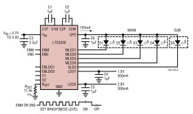 5-LED Main/Sub Display Driver with Dual LDO