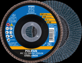 69398192 POLIFAN flap discs PFC 125 Z40 PSF STEELOX (5)
