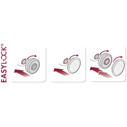 Moldex 900201 EasyLock Respirator Size M Skin-Friendly Reusable TPE