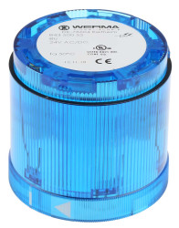 Moduł wieży sygnalizacyjnej, Lampa Werma Niebieski 24 V DC 843, IP54