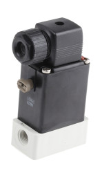 Zawór elektromagnetyczny 230 V AC Burkert 3-drogowy G żeńskie 1/4 cala 1/4cal NO/NC