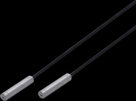 E20609, Through-beam sensor, Sensing head thread Minfrared light, Lens type standard, (28 x 21)...(