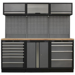 Sealey APMSSTACK07W Modular Storage System Combo - Pressed Wood Worktop