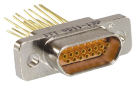 Złącze D-Sub 9-pinowe Żeński Proste Montaż na panelu raster 1.27mm Złoto