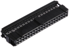 Złącze IDC 40-pinowe 2-rzędowe raster: 2.54mm Żeński Montaż na kablu TE Connectivity