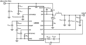 Automotive Grade 4.5-75V Wide Vin, Current Mode Non-Synchronous Buck Controller