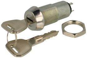 Przełącznik; stacyjka; S246-3C-2; ON-ON; 1 tor; 90°; 2 pozycje; bistabilny; na panel; do lutowania; 2A; 250V AC; 19mm; 42mm; sto