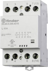 Finder 22.64.0.230.4310 Stycznik 4 NO 230 V/DC, 230 V/AC 63 A paleta 1 szt.