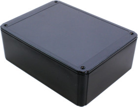 ABS enclosure, (L x W x H) 200 x 150 x 70 mm, black (RAL 9005), IP54, RL6655BK