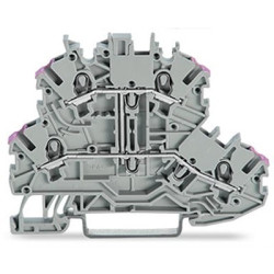 Kostka zaciskowa na szynie DIN WAGO poziomy: 2 24 → 16AWGWciskany zacisk Cage Clamp TOPJOB S