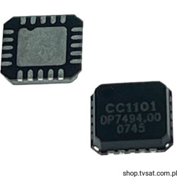 CC1101RGPR RF Transceiver Sub-1GHz SMD-QFN20 TI