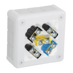 Puszka n/t IP55 98x98x42 12-wlotowa z wkładem 5x2,5 VP-41 biała 041-51 ViPlast