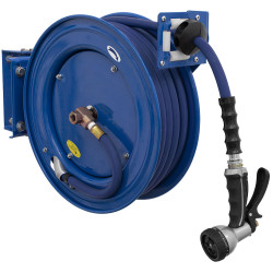 Sealey WHR1512 Heavy-Duty Retractable Water Hose Reel 15m &#xD8;13mm ID Rubber Hose