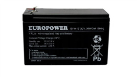 Europower Akumulator 12V Ev 9Ah Żywotność: 6-9 Lat (O Zwiększonej Pojemności)...