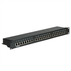 VALUE Patch panel kat.5e (klasa D) 19, 24P, ekranowany, czarny