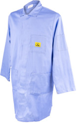 ESD-COAT, LIGHT BLUE, L