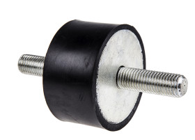 Podstawka antywibracyjna M16 średnica 75mm wysokość całkowita 40mm Cylinder męski-męski