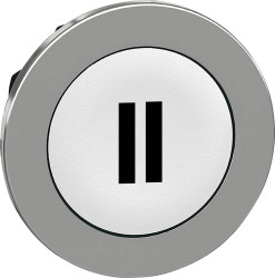 Schneider Electric ZB4FA136 ZB4FA136 Element czołowy dla przycisku płaski, resetowalny (Ø) 30.5 mm II chrom, biały 1 szt