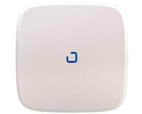 VALENA ALLURE Klawisz łącznika: jednobiegunowego lub schodowego z podświetleniem perłowy 755089