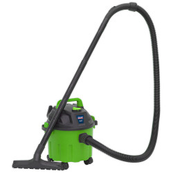 Sealey PC102HV Vacuum Cleaner Wet &amp; Dry 10L 1000W/230V - Hi-Vis Green