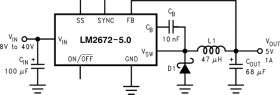 SIMPLE SWITCHER® 6.5V to 40V, 1A Low Component Count Step-Down Regulator