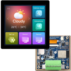 ESP32-S3 Waveshare LCD IPS 4" 480x480 dotykowy Wi-Fi BLE slot SD CAN RS485