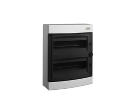 Rozdzielnica modułowa 2x12 natynkowa IP40 drzwi przeźroczyste PNS