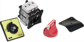 Emergency stop/main switch, rotary actuator, 3 pole, 20 A, (W x H) 60 x 74 mm, screw mounting, VCF01