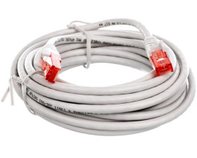 Kabel krosowy patchcord U/UTP kat.6 CCA szary 5m 68419