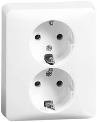 PEHA by Honeywell 1 x Komplet Gniazdo elektryczne biały 482921 1 szt.