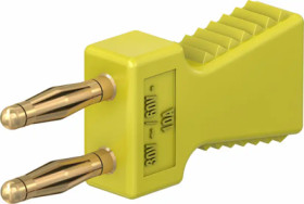 Jumper, pitch 6 mm, 60 V, 10 A, gold-plated, yellow, 63.9352-24