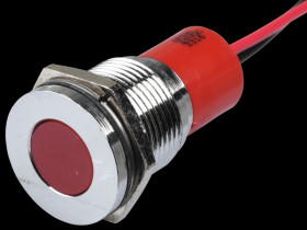 Q14F3CXXR24E Indicator LED, 24 V DC, 14 mm, wired, red/BrC