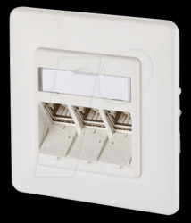 130B12D31002-E C6Amodul 3 port 270°M UP pure white RAL9010