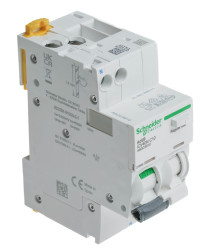 Wyłącznik różnicowoprądowy z członem nadprądowym RCBO, Typ C, 1-biegunowy, 10A, 230V Typ A, 30mA, na szynę DIN,