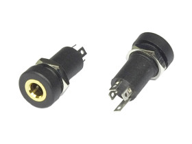 Gniazdo jack 3.5mm stereo + mikrofon przykręcane 4pin