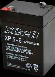 XP5-6 Lead-fleece battery, 6 V, 5 Ah