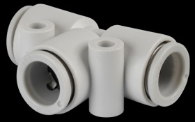 T-connector, 3x Ø 10 mm