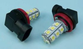 H-11 SMD 12V BIAŁA LED 18x5050 6000K KPL